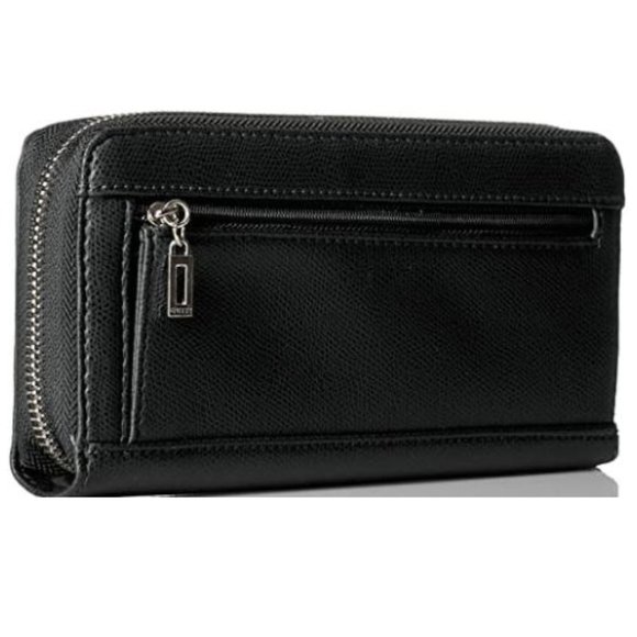 Guess Liya 3D Flower Large Zip Around Wallet Wristlet Bag - Picture 3 of 4